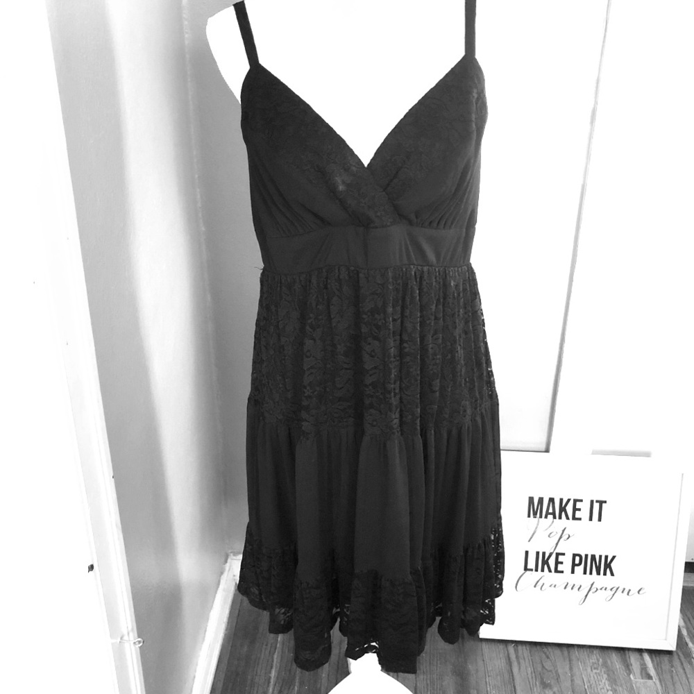 Torrid black lace dress 0X